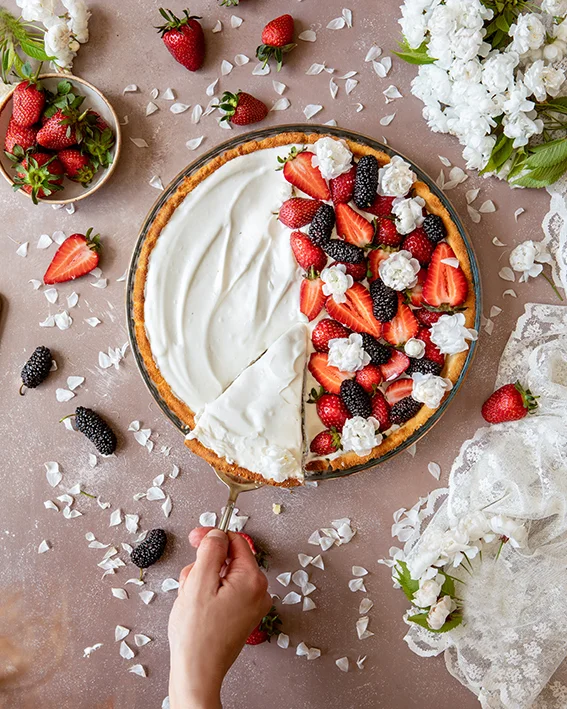 TART, ÇİLEKLİ  MASCARPONELİ