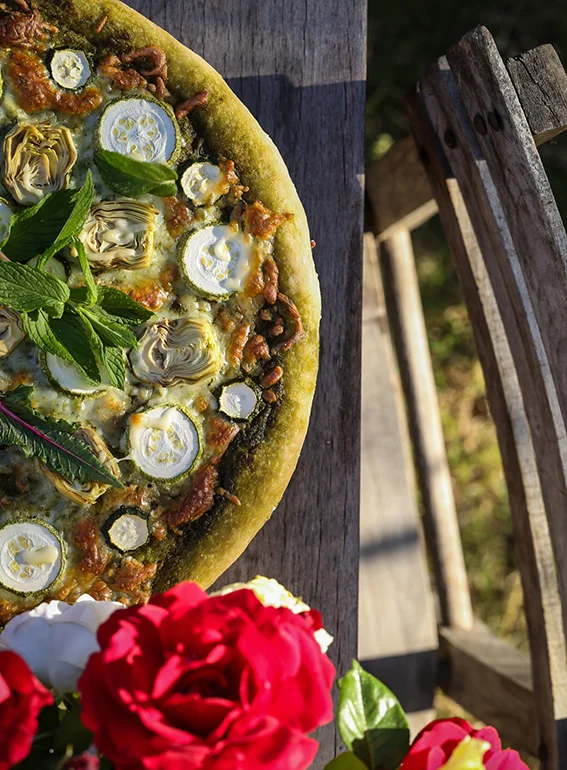 KABAKLI ENGİNARLI PİZZA