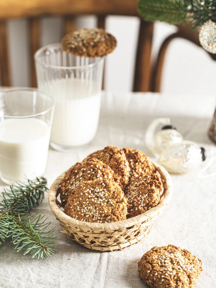 ŞEKERSİZ TAHİNLİ KURABİYE 